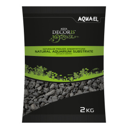 Грунт AQUA DECORIS  BASALT GRAVEL 2 - 4мм, 2кг (черный)  