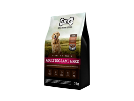 Корм для собак сухой Gina Dog Lamb & Rice ягненок, рис, 3 кг,  всех пород (Китай)